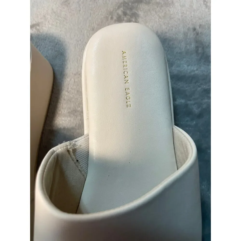American Eagle Cream Slides Size 9 - New without Tags